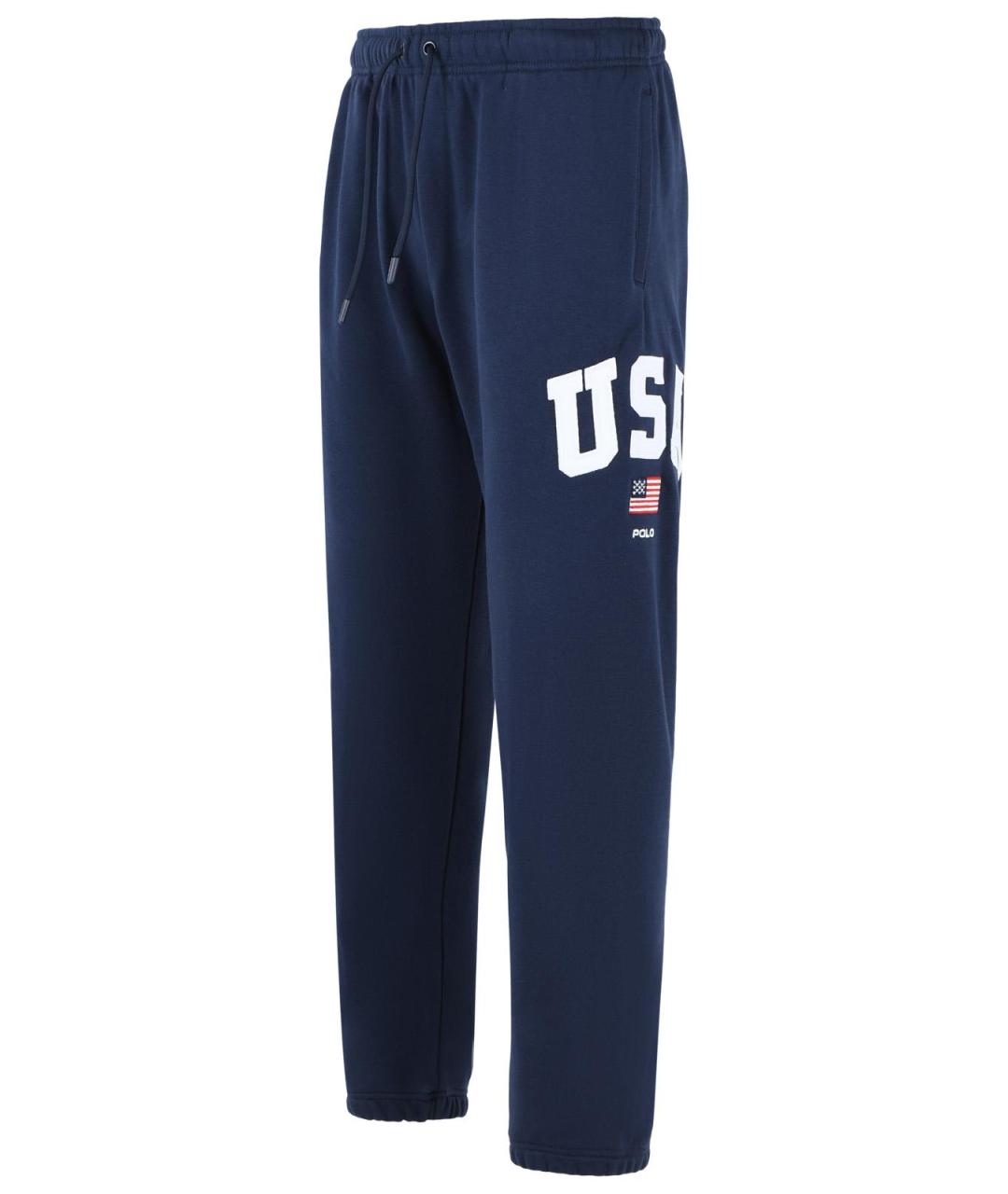 POLO RALPH LAUREN Темно-синие хлопковые повседневные брюки, фото 2