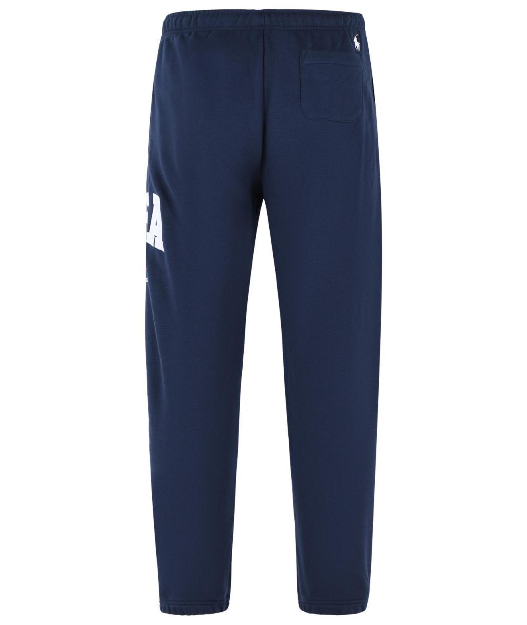 POLO RALPH LAUREN Темно-синие хлопковые повседневные брюки, фото 3