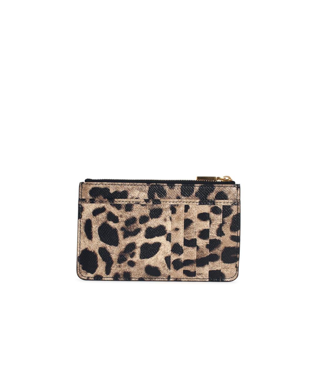 DOLCE&GABBANA Коричневый кожаный кошелек, фото 3