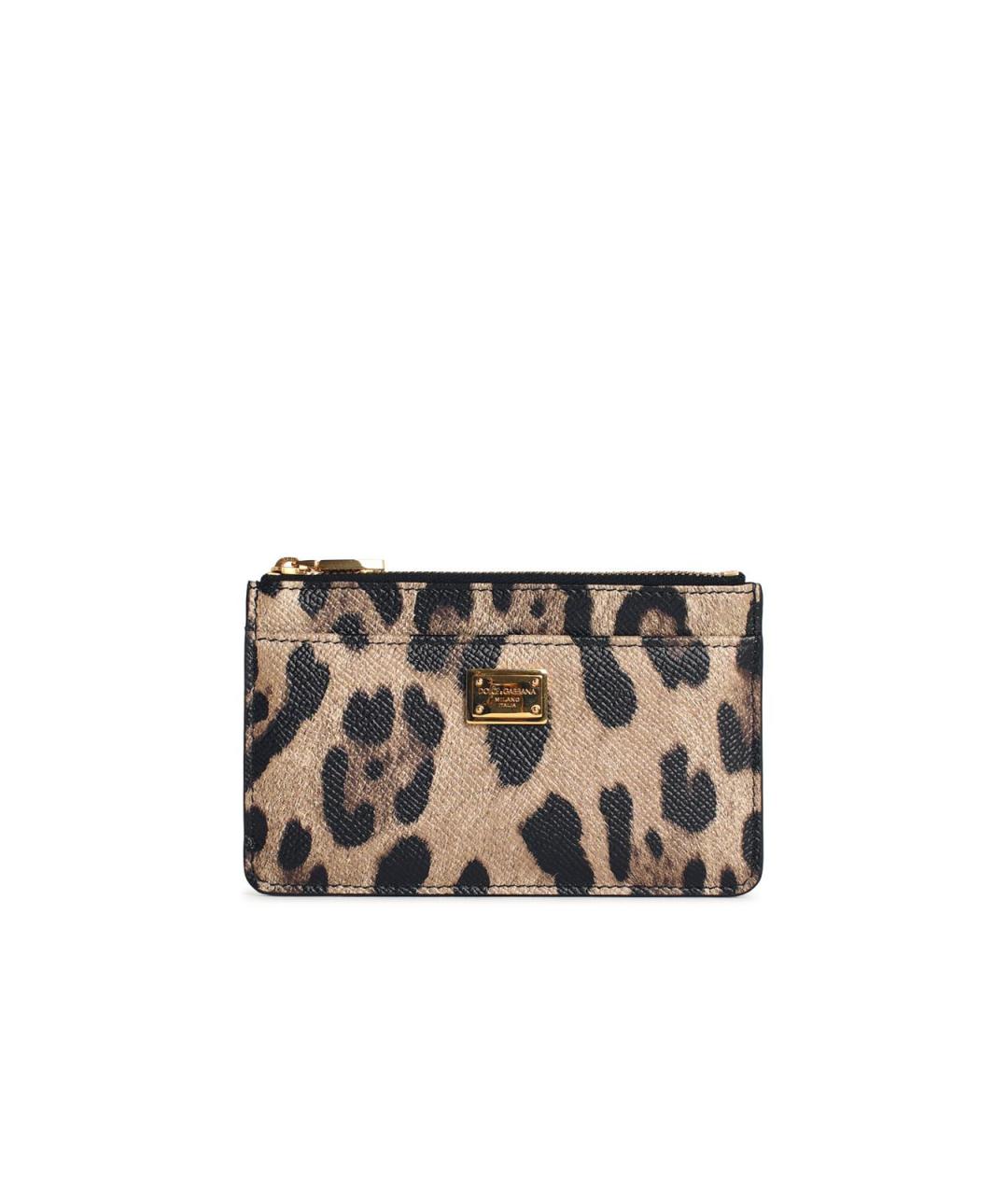 DOLCE&GABBANA Коричневый кожаный кошелек, фото 1