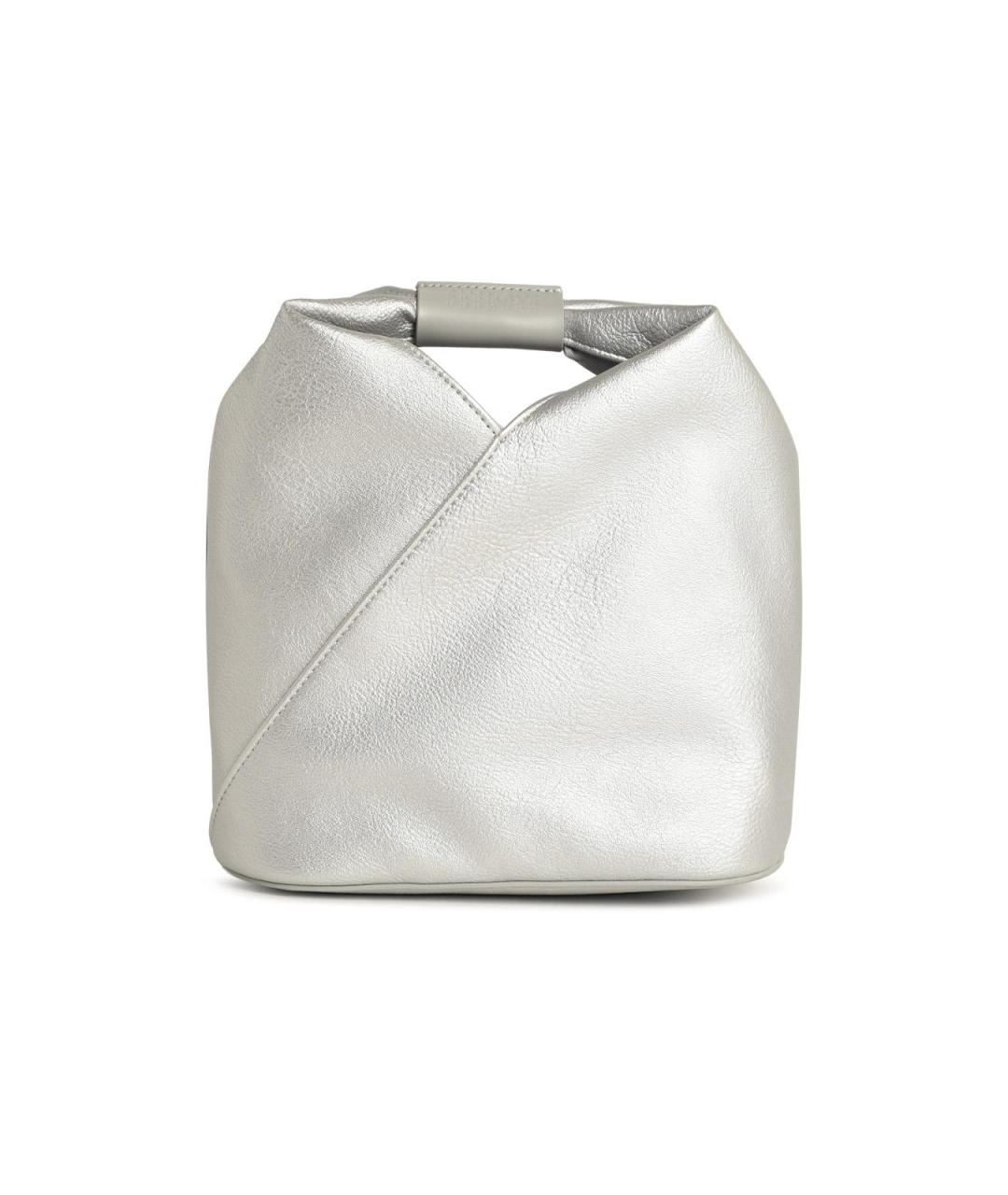 MM6 MAISON MARGIELA Серебряная сумка тоут из искусственной кожи, фото 1