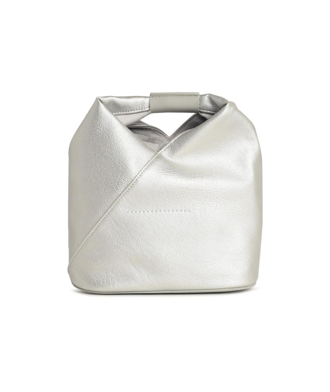 MM6 MAISON MARGIELA Серебряная сумка тоут из искусственной кожи, фото 3