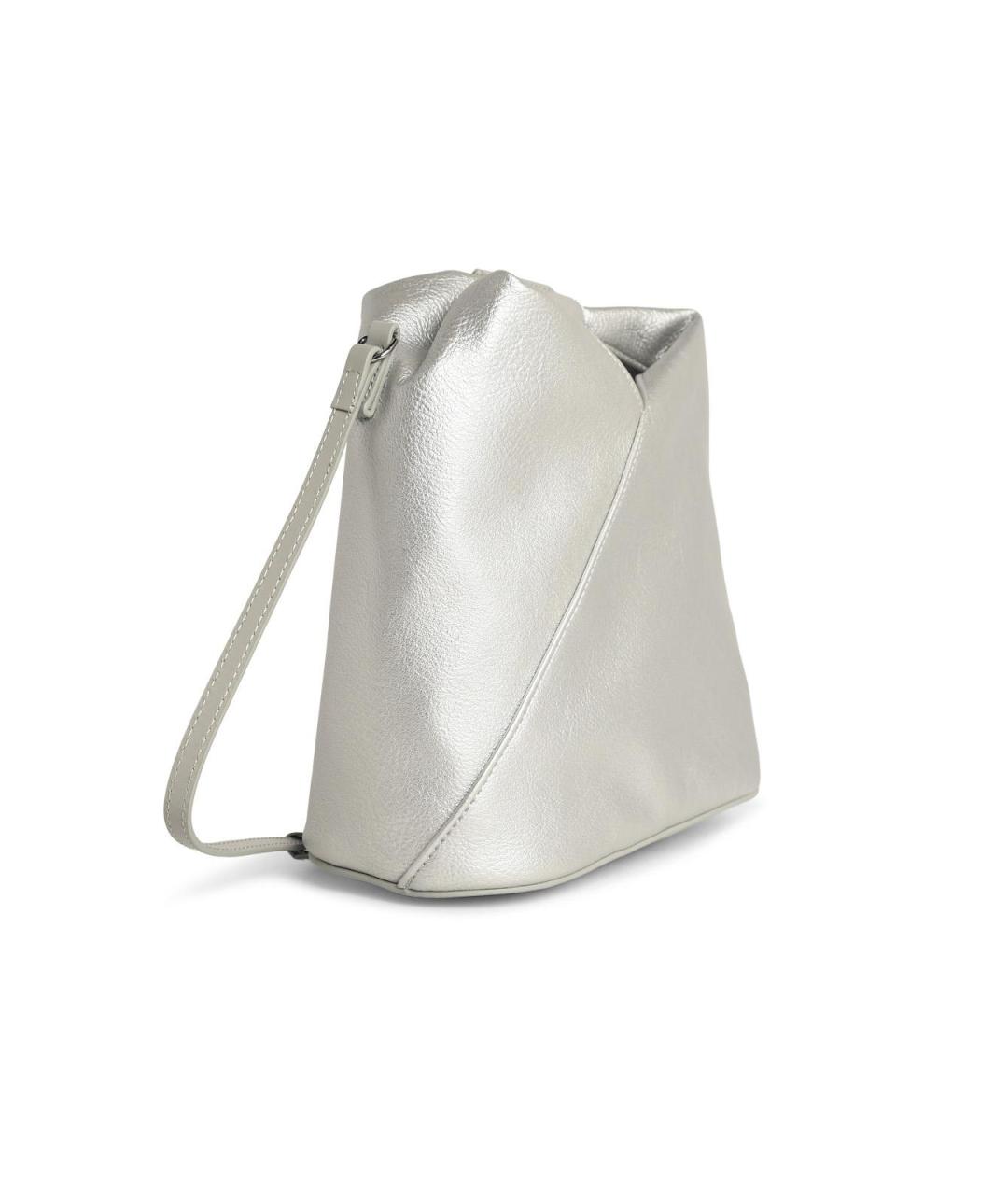 MM6 MAISON MARGIELA Серебряная сумка тоут из искусственной кожи, фото 2