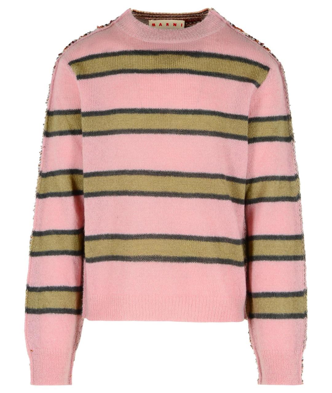 MARNI Розовый шерстяной джемпер / свитер, фото 1