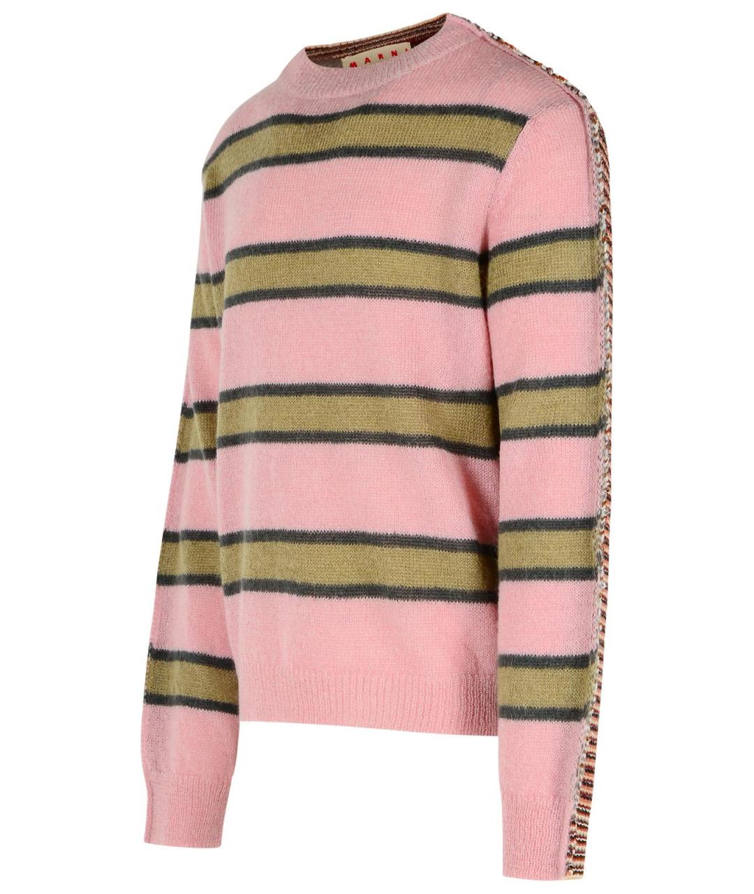 MARNI Розовый шерстяной джемпер / свитер, фото 2