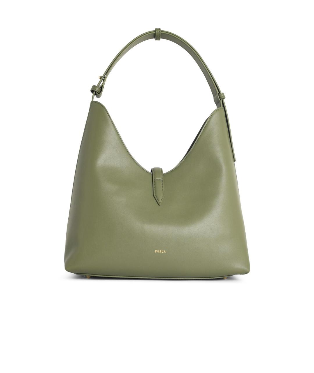 FURLA Зеленая кожаная сумка тоут, фото 3