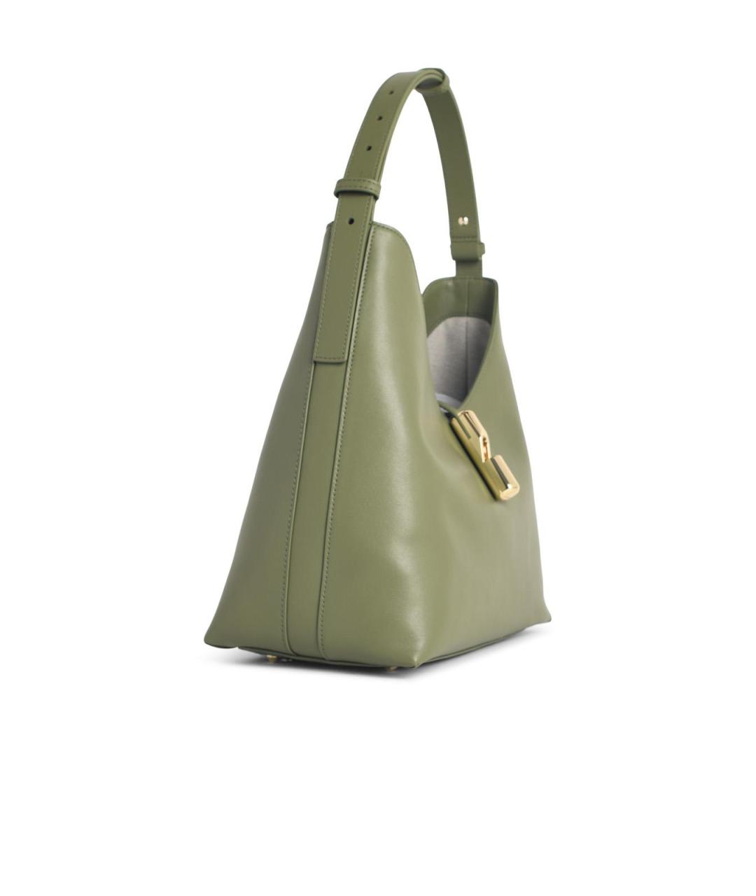 FURLA Зеленая кожаная сумка тоут, фото 2