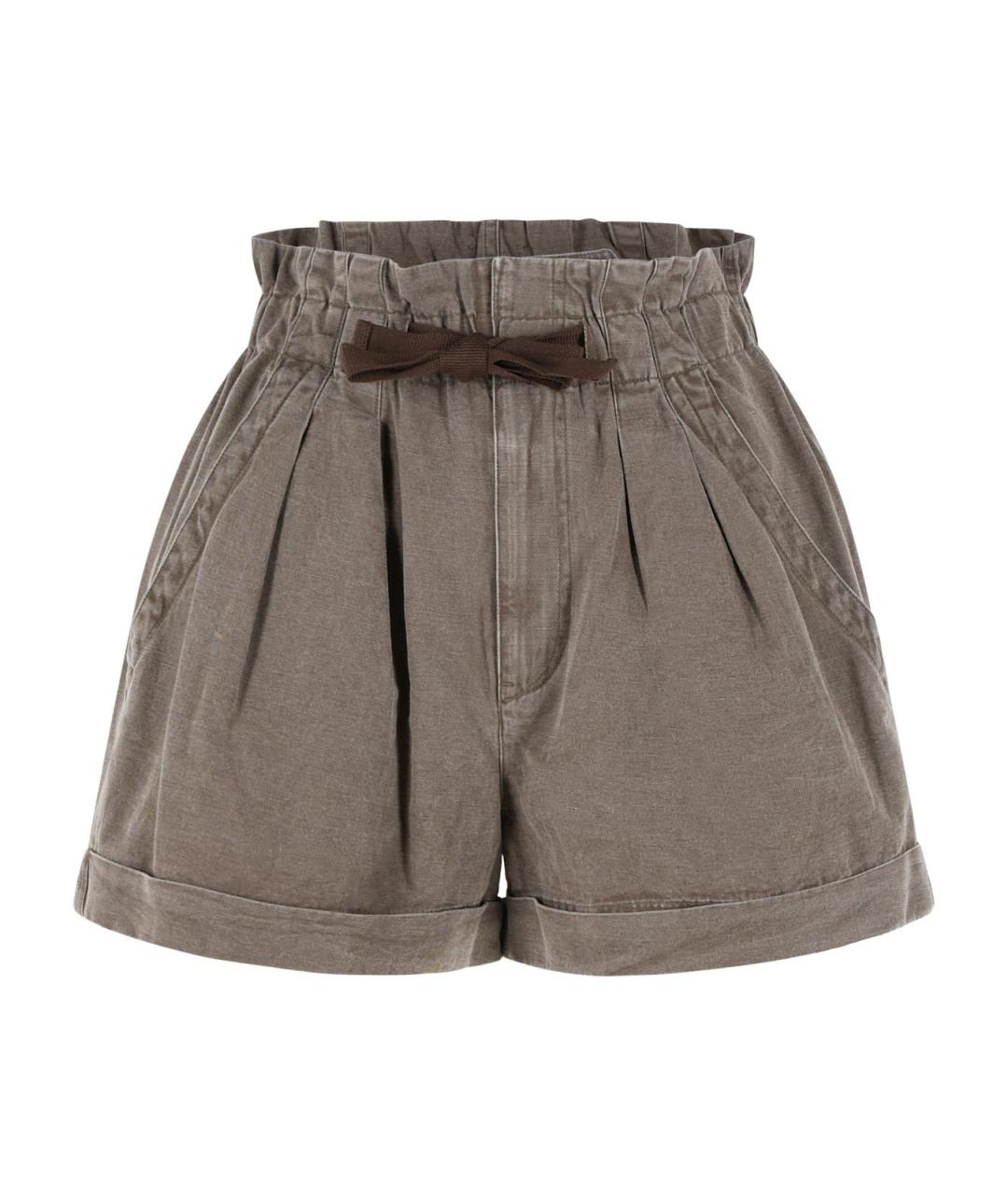 ISABEL MARANT Коричневые хлопковые шорты, фото 1