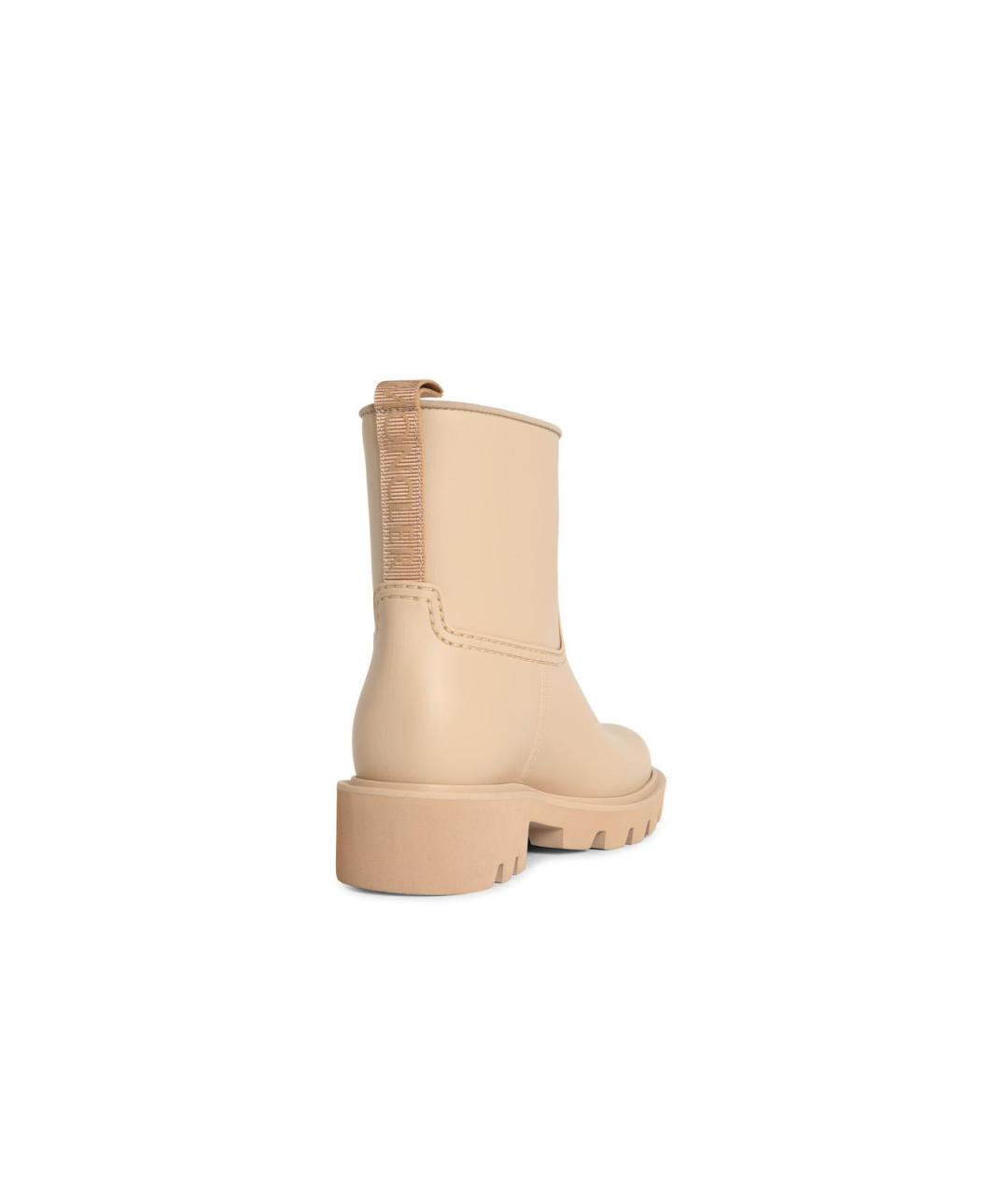 MONCLER Бежевые синтетические ботинки, фото 3