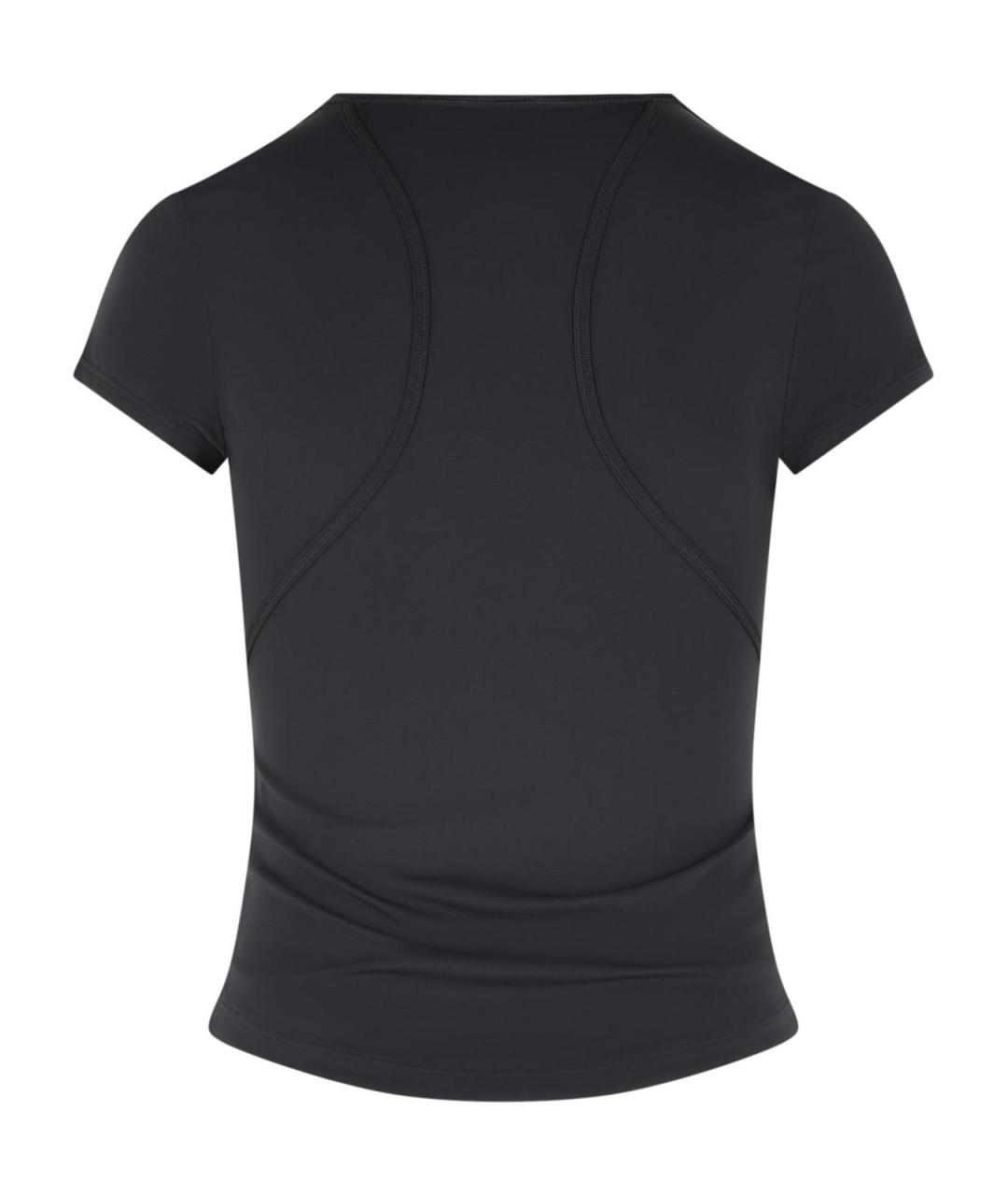 ADIDAS BY STELLA MCCARTNEY Черная полиамидовая футболка, фото 3