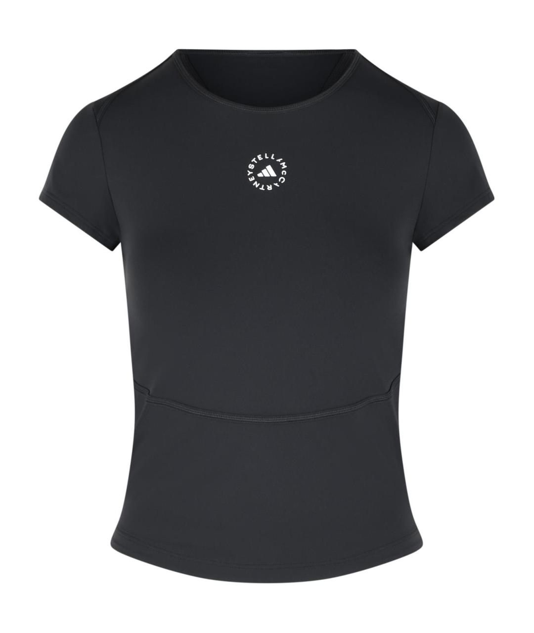 ADIDAS BY STELLA MCCARTNEY Черная полиамидовая футболка, фото 1