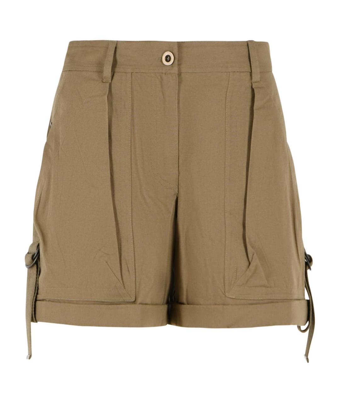 ISABEL MARANT Зеленые хлопковые шорты, фото 1