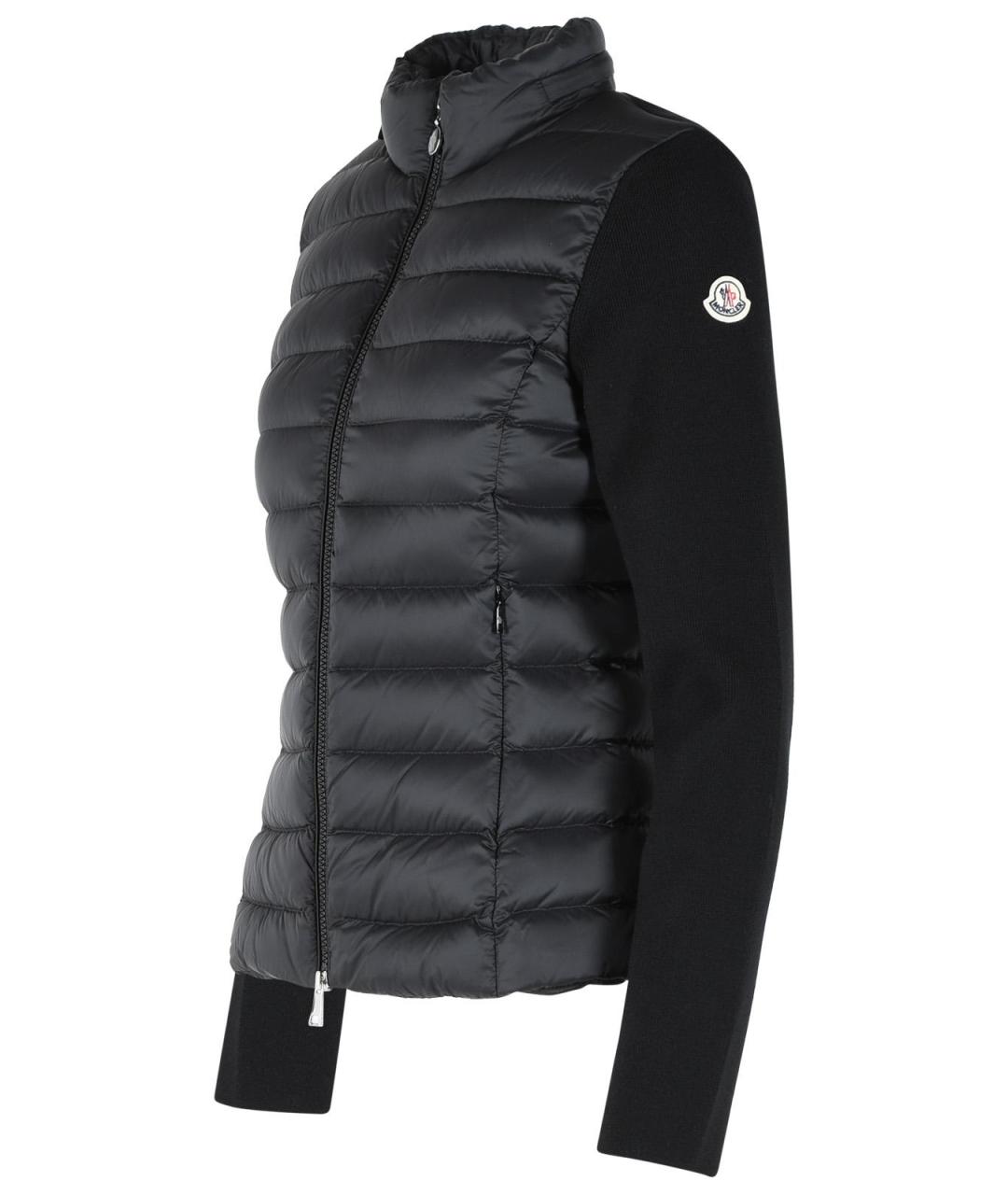 MONCLER Черная полиамидовая куртка, фото 2