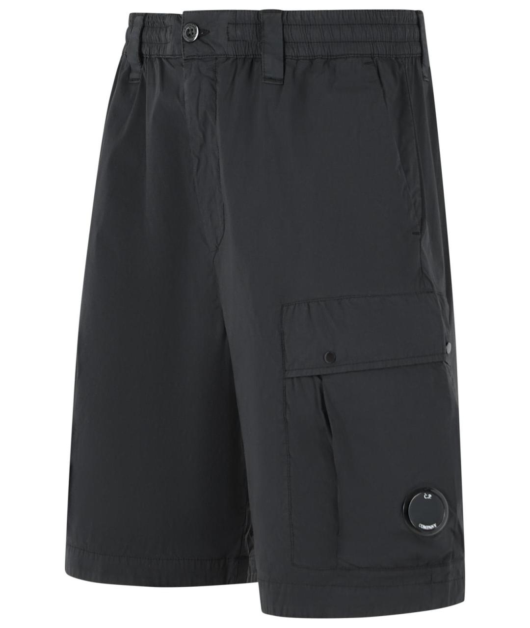 CP COMPANY Черные хлопковые шорты, фото 2