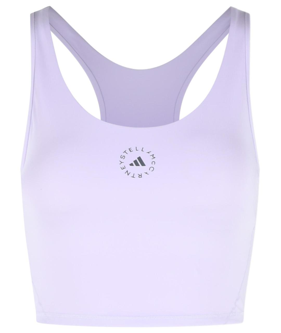 ADIDAS BY STELLA MCCARTNEY Фиолетовая полиуретановая майка, фото 1
