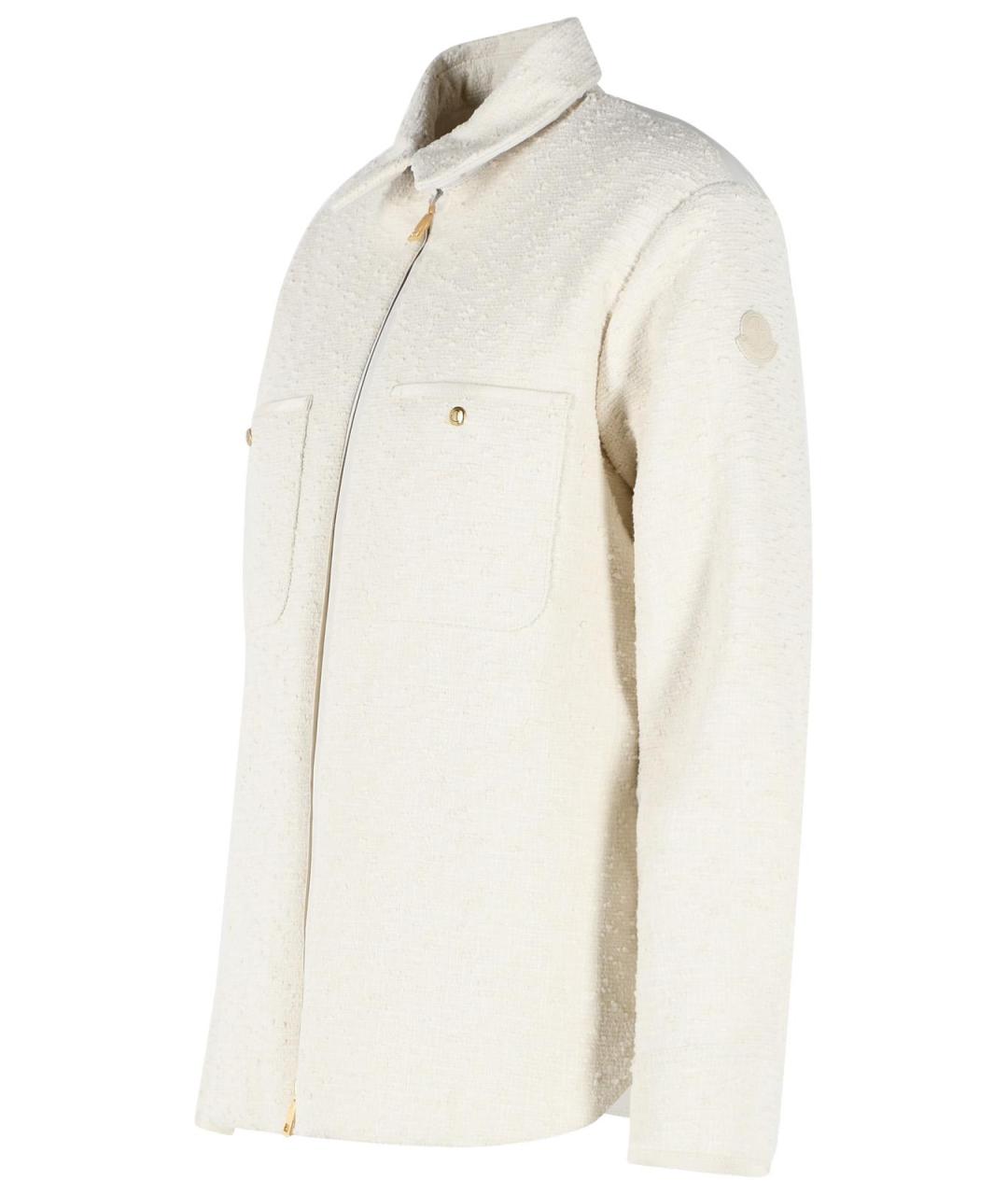 MONCLER Белая хлопковая рубашка, фото 2