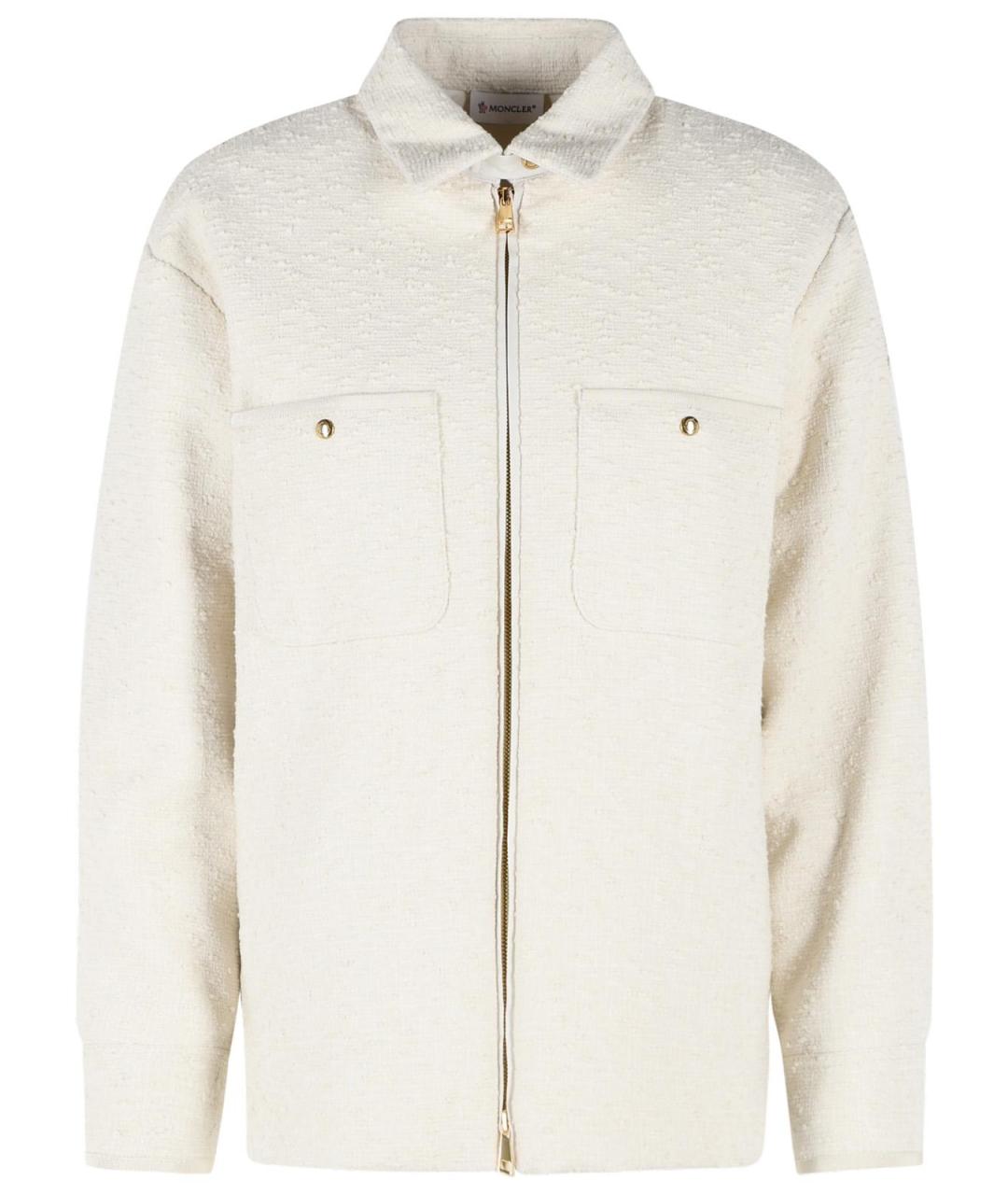 MONCLER Белая хлопковая рубашка, фото 1