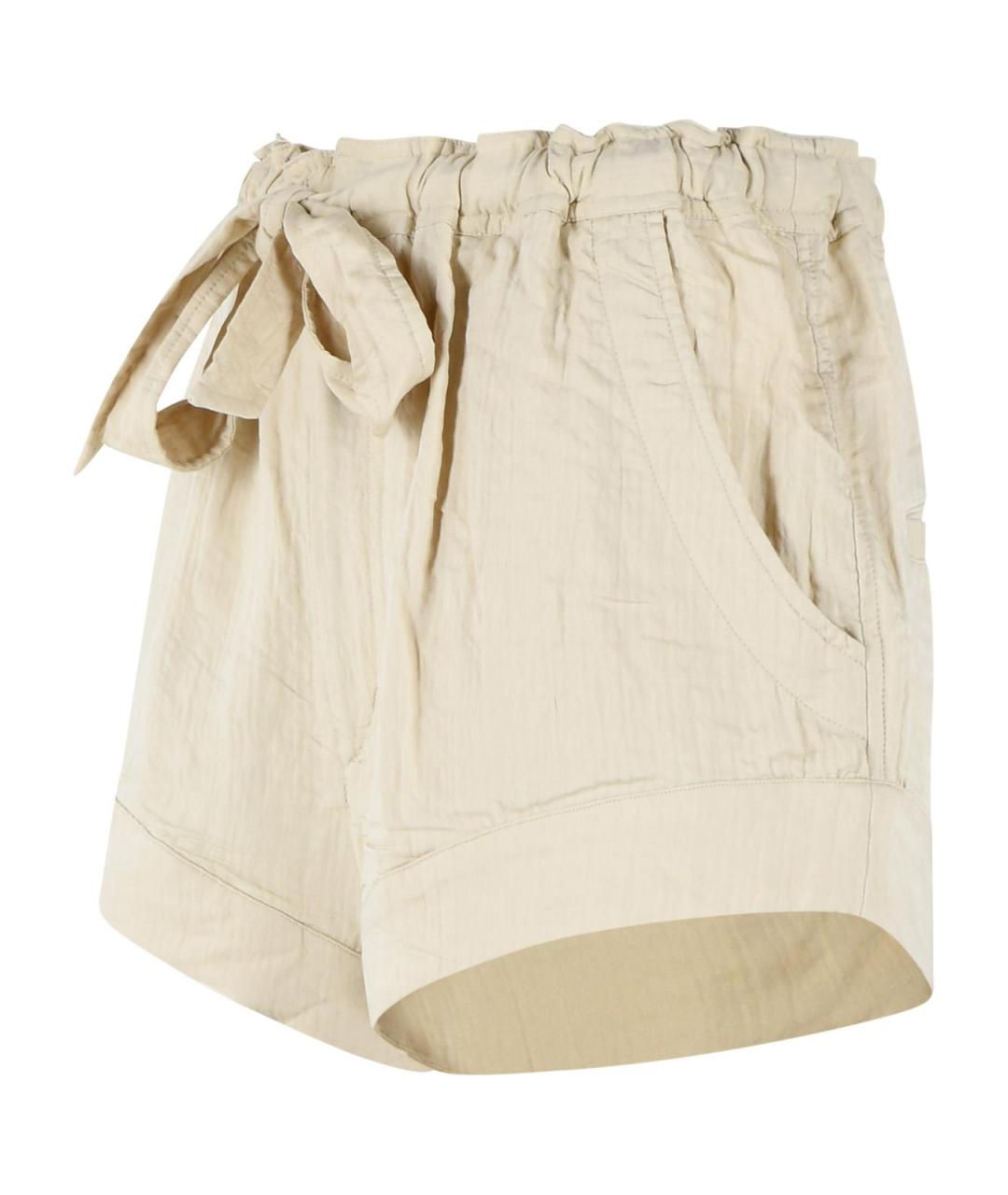 ISABEL MARANT Бежевые вискозные шорты, фото 2