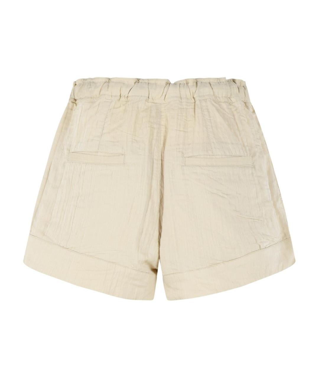 ISABEL MARANT Бежевые вискозные шорты, фото 3
