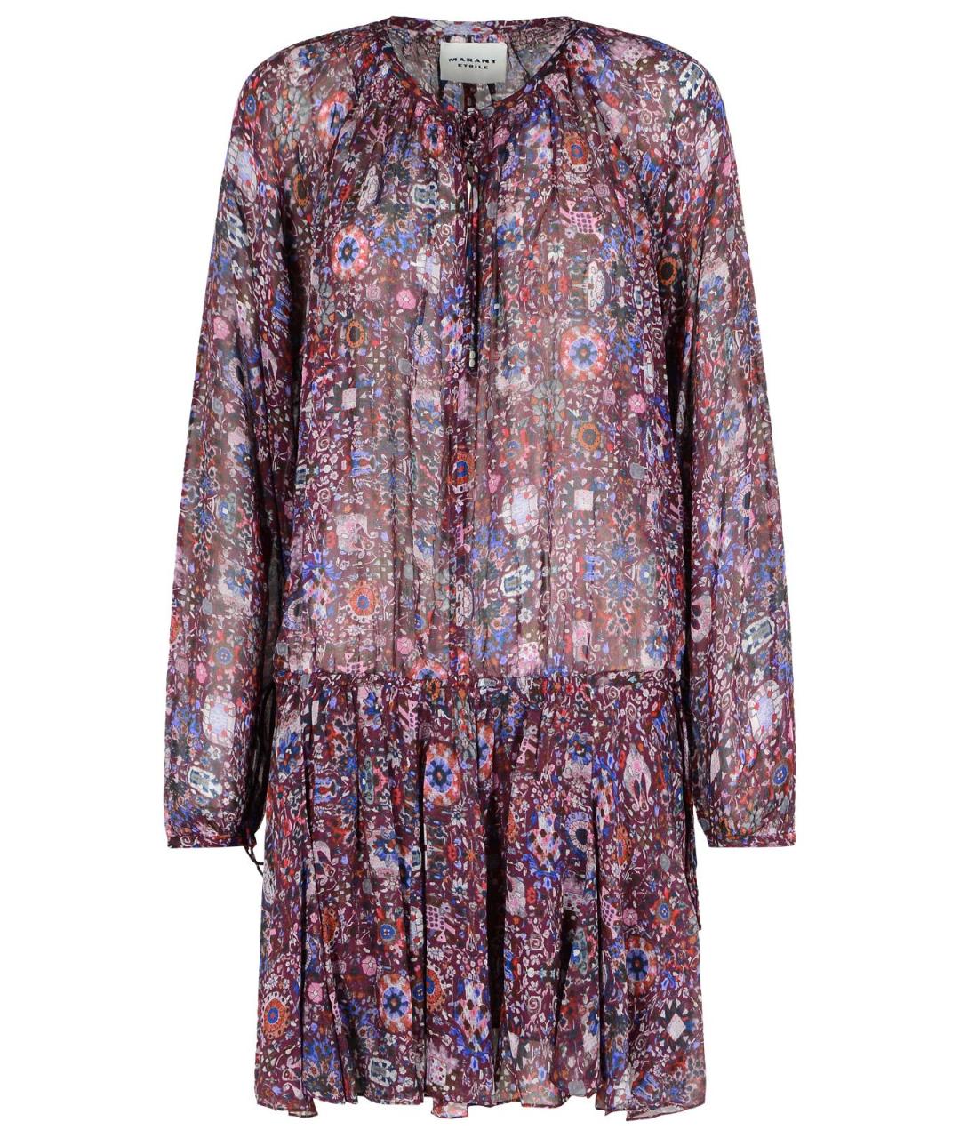 ISABEL MARANT Фиолетовое вискозное повседневное платье, фото 1
