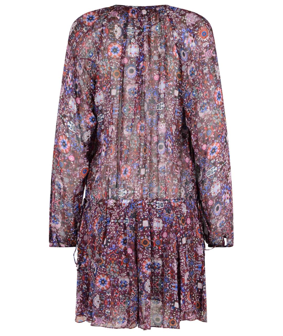 ISABEL MARANT Фиолетовое вискозное повседневное платье, фото 3