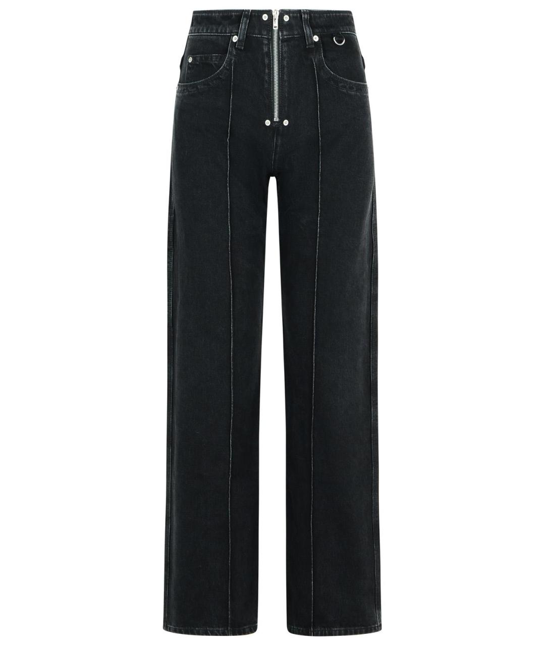 ISABEL MARANT Черные хлопковые прямые джинсы, фото 1