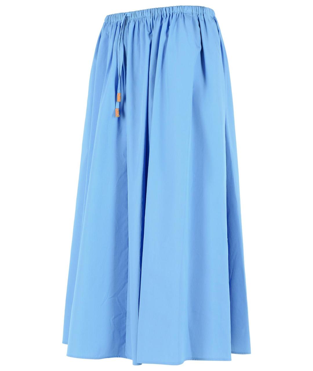 MARNI Голубая хлопковая юбка миди, фото 2