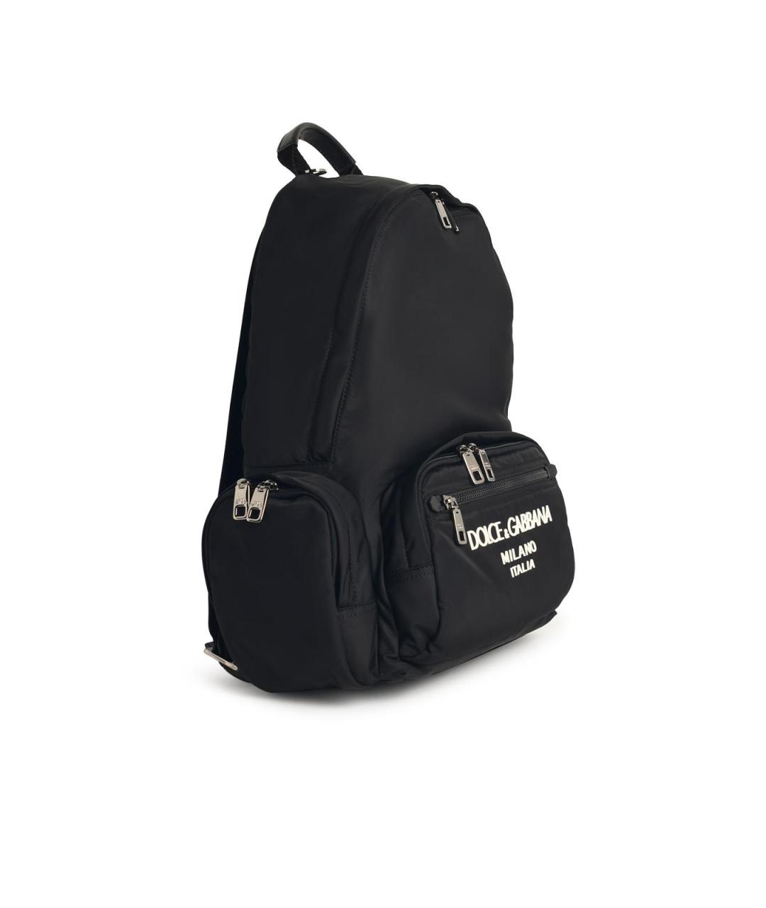 DOLCE&GABBANA Черный тканевый рюкзак, фото 2