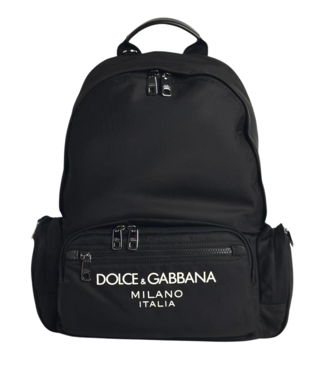 DOLCE&GABBANA Черный тканевый рюкзак, фото 1