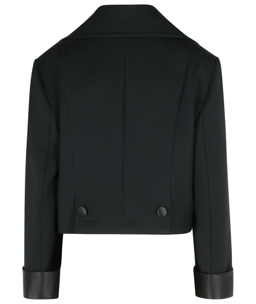 DOLCE&GABBANA Черное шерстяное пальто, фото 3