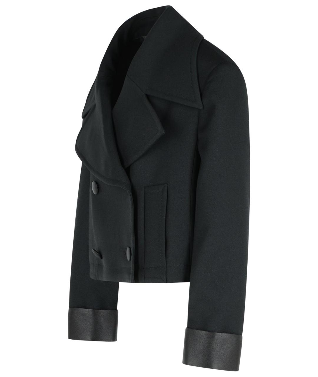 DOLCE&GABBANA Черное шерстяное пальто, фото 2