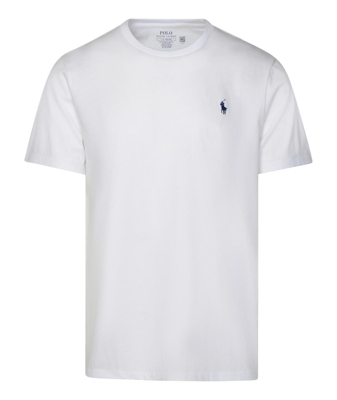 POLO RALPH LAUREN Белая хлопковая футболка, фото 1