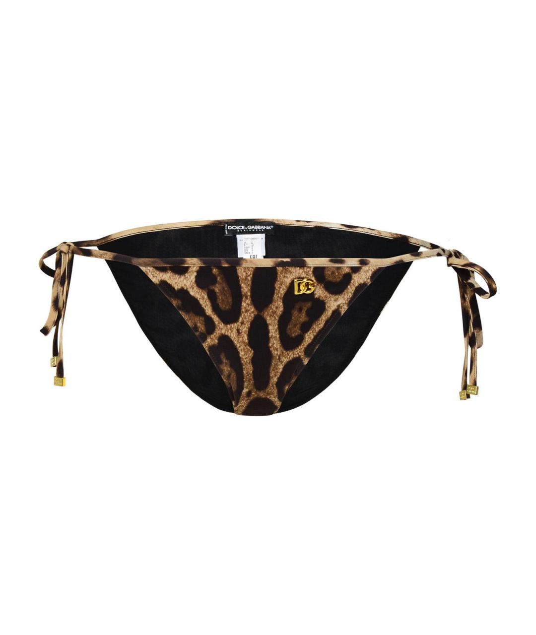 DOLCE&GABBANA Коричневый полиамидовый купальник, фото 1