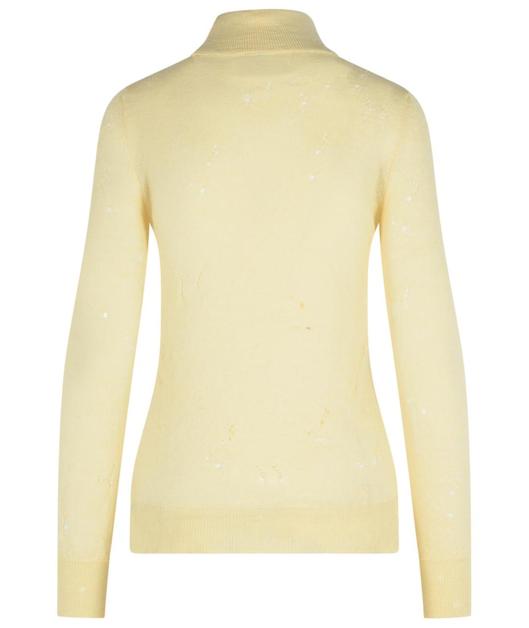 MM6 MAISON MARGIELA Бежевая шерстяная водолазка, фото 3