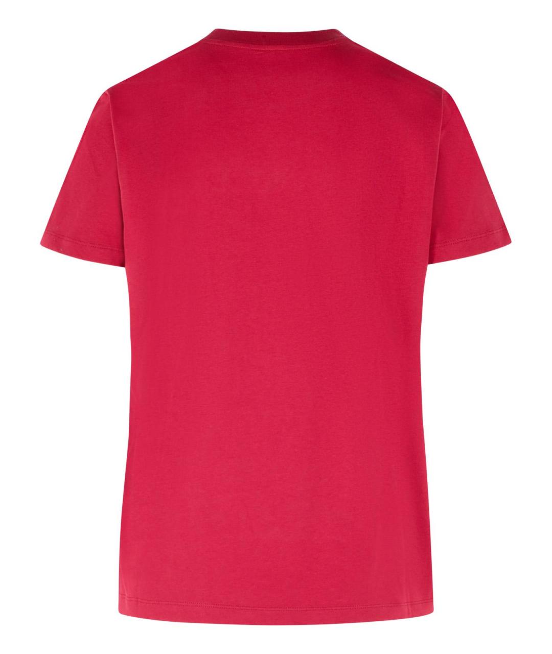 MONCLER Красная хлопковая футболка, фото 3