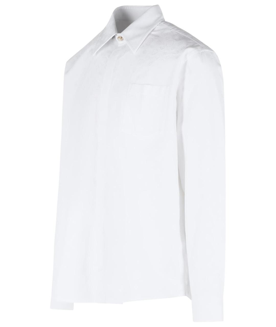 CASABLANCA Белая шелковая классическая рубашка, фото 2