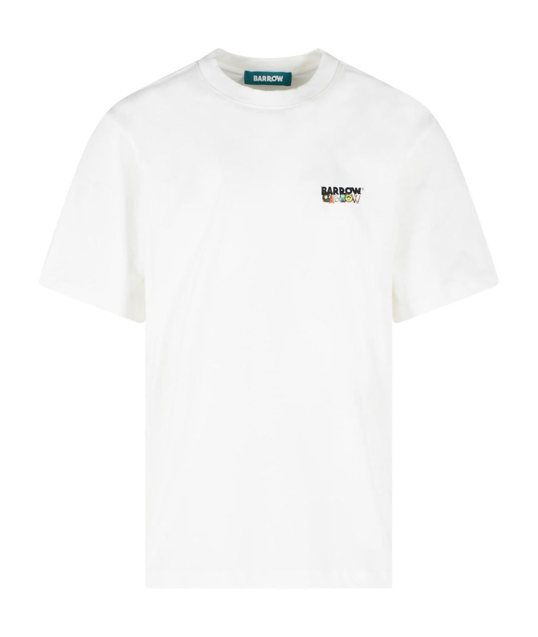 BARROW Белая хлопковая футболка, фото 1