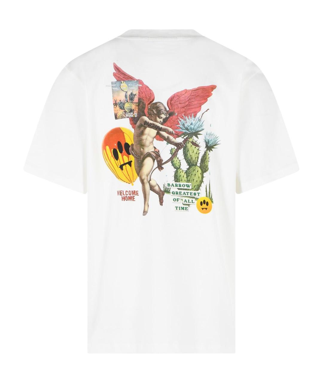 BARROW Белая хлопковая футболка, фото 3
