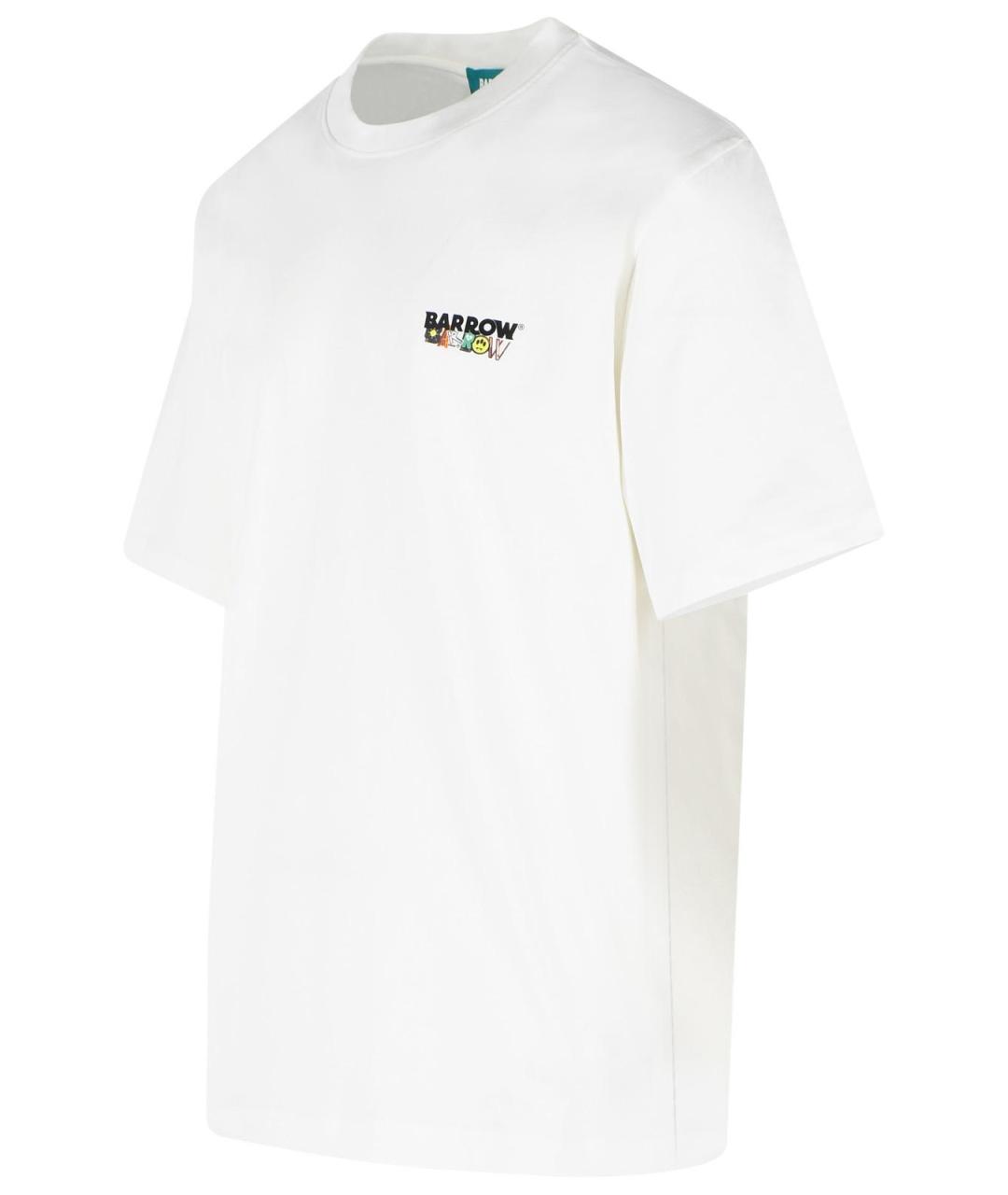 BARROW Белая хлопковая футболка, фото 2