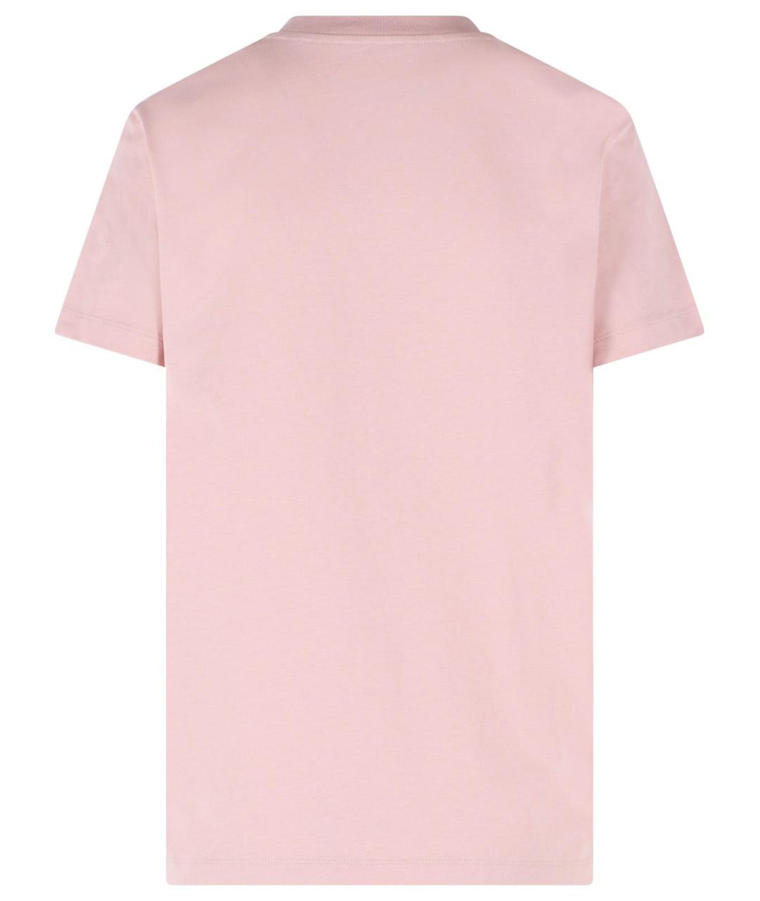 MONCLER Розовая футболка, фото 3