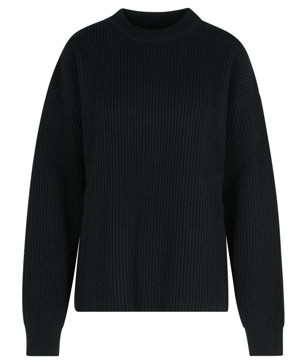 JIL SANDER Черный шерстяной джемпер / свитер, фото 1