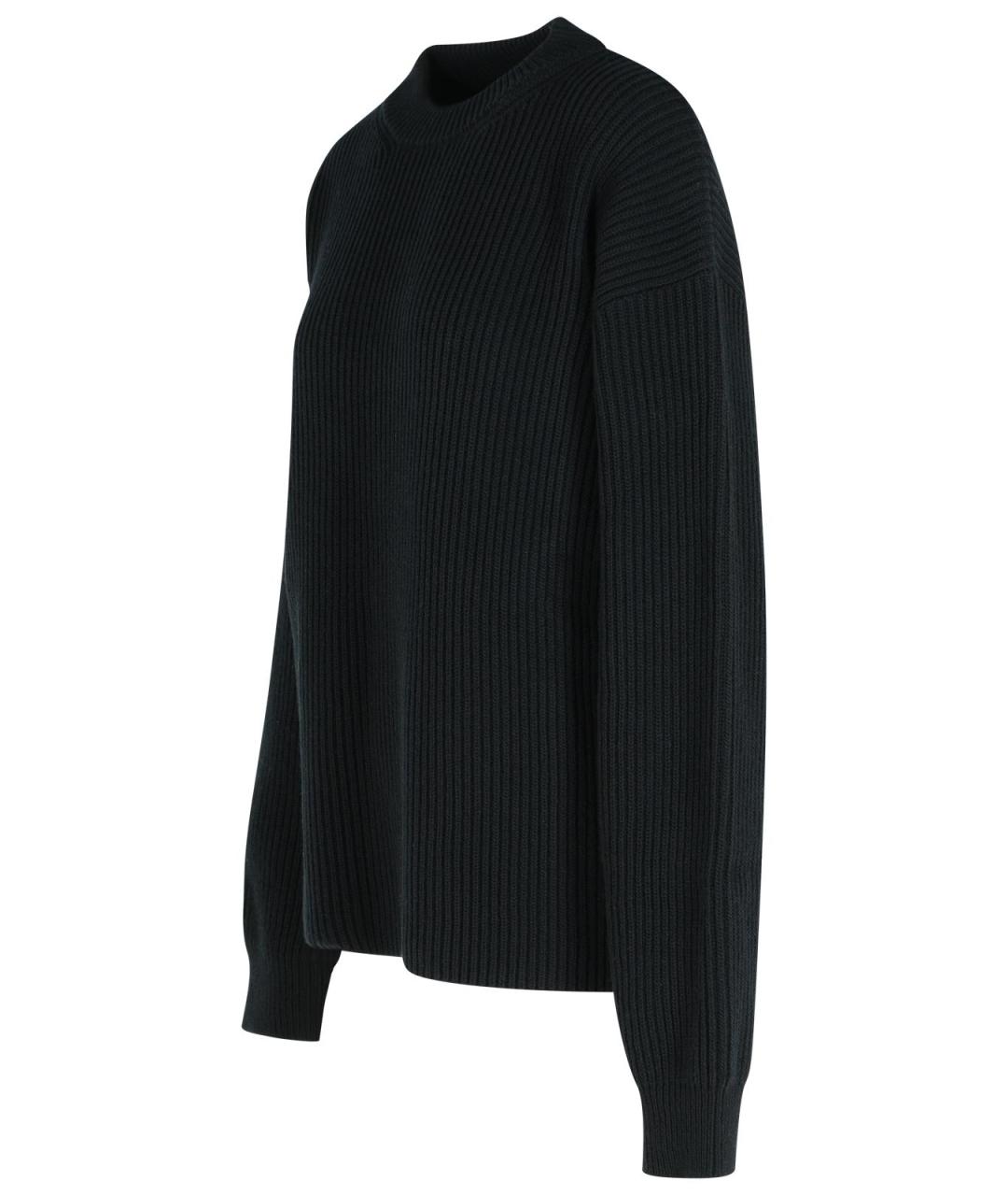 JIL SANDER Черный шерстяной джемпер / свитер, фото 2