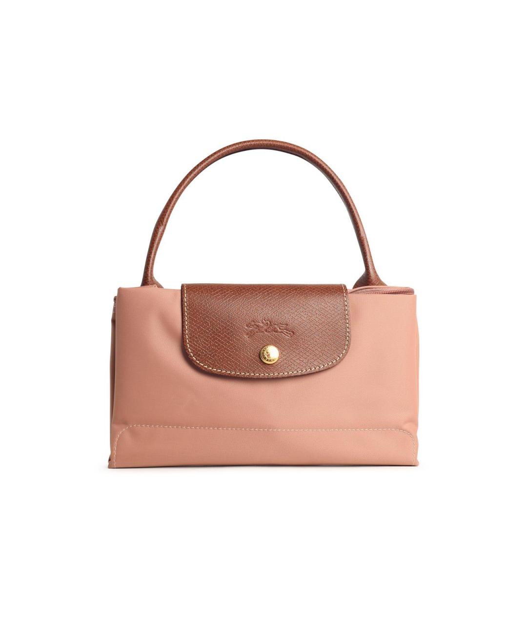 LONGCHAMP Розовая синтетическая сумка тоут, фото 1