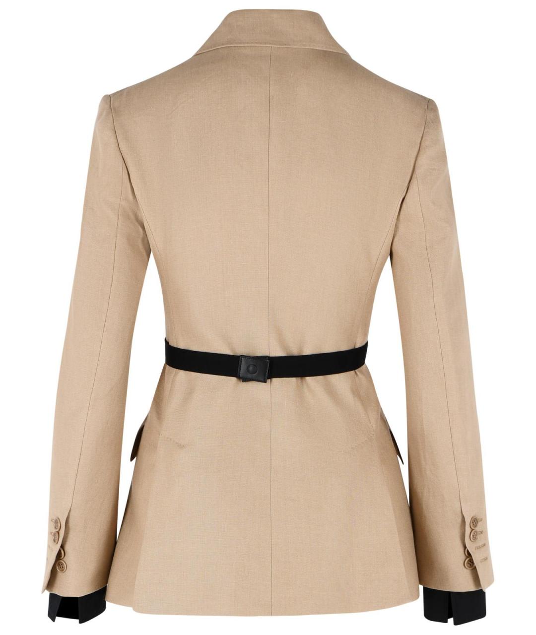 MAX MARA Бежевый жакет/пиджак, фото 3
