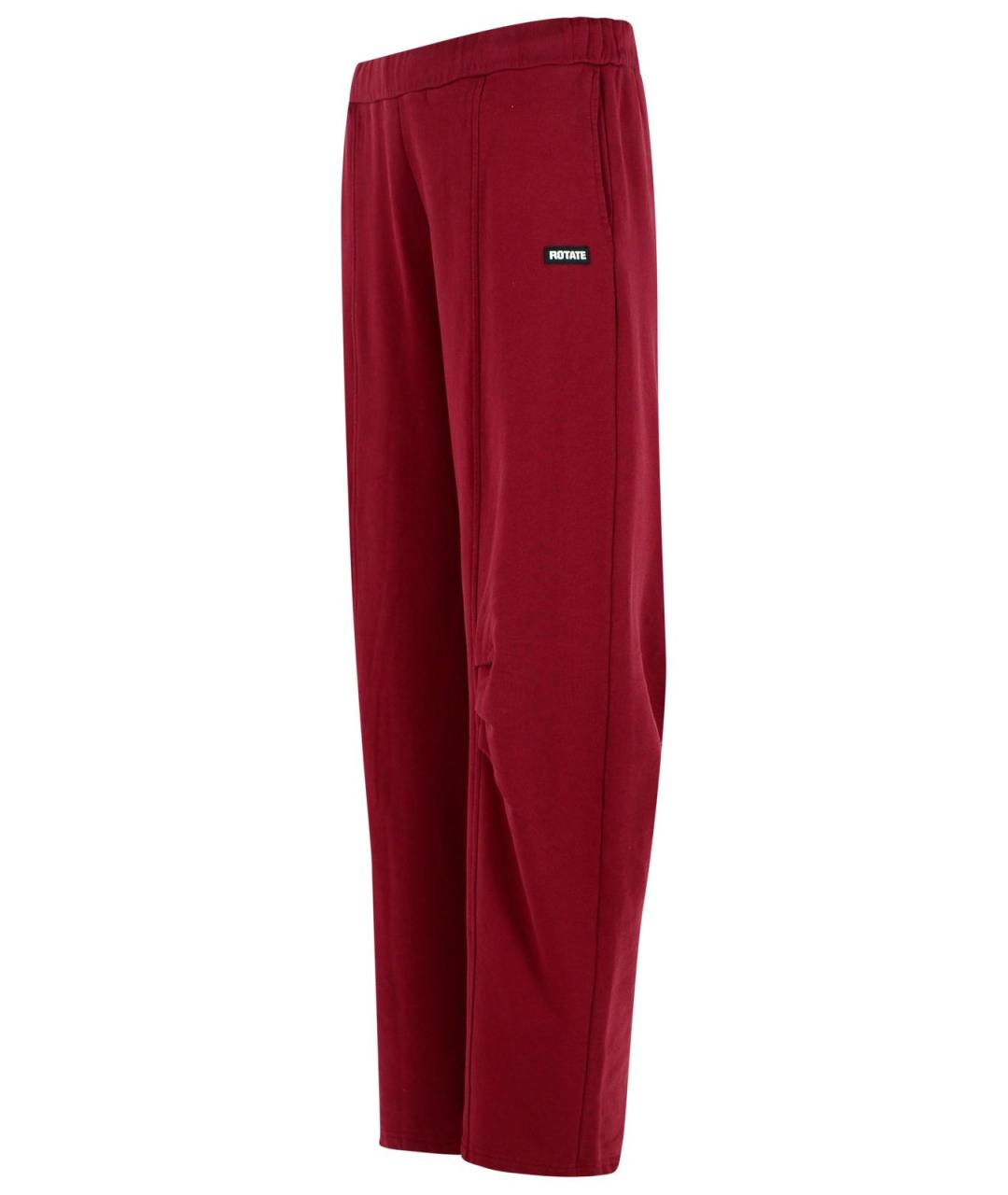 ROTATE Бордовые спортивные брюки и шорты, фото 2