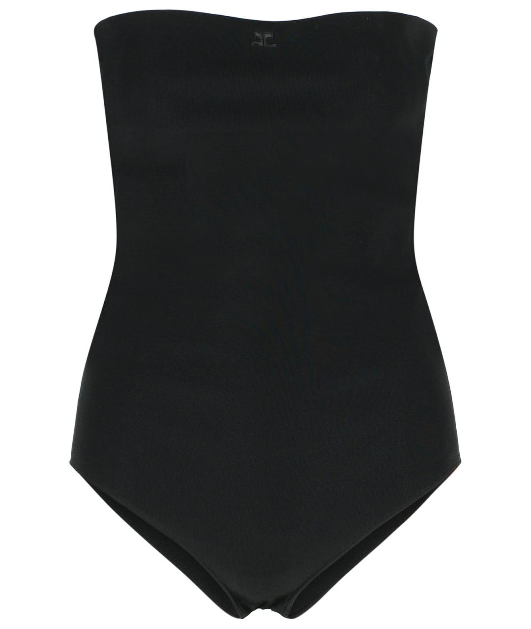 COURREGES Черное вискозное боди, фото 1