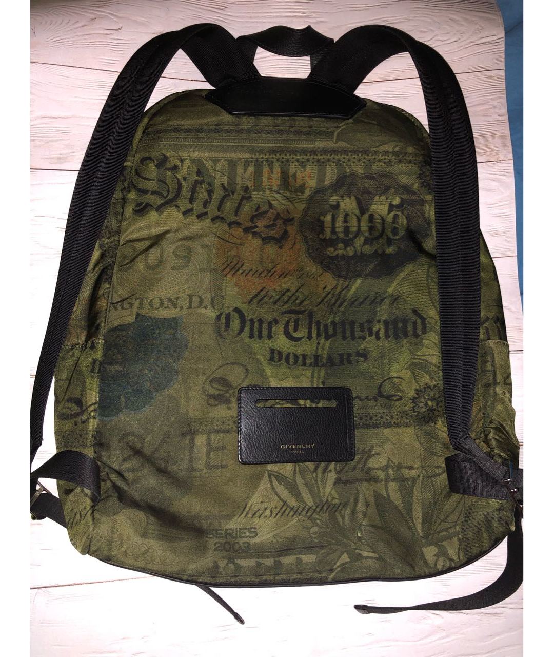GIVENCHY Зеленый рюкзак, фото 5