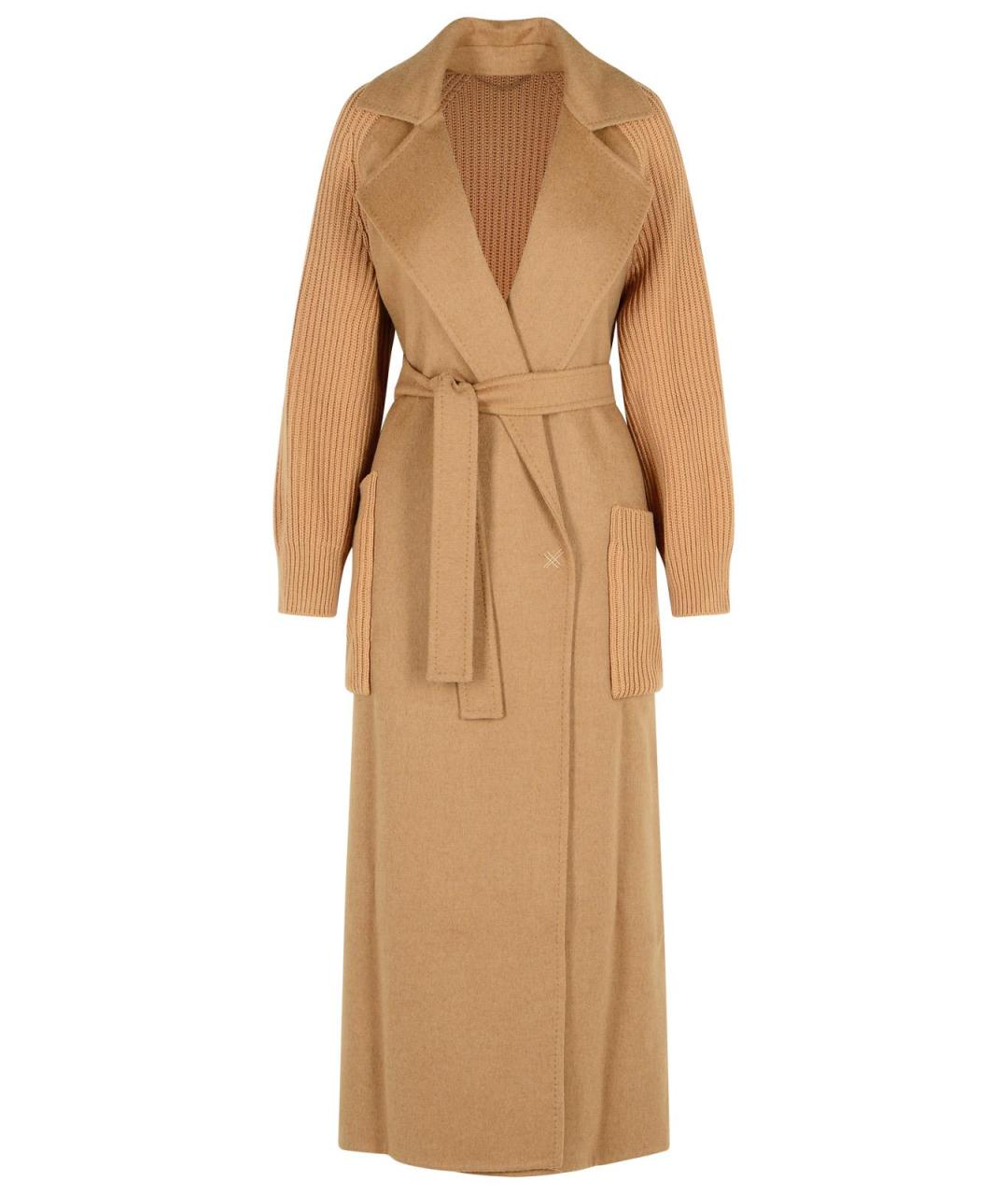 MAX MARA Бежевое кашемировое пальто, фото 1