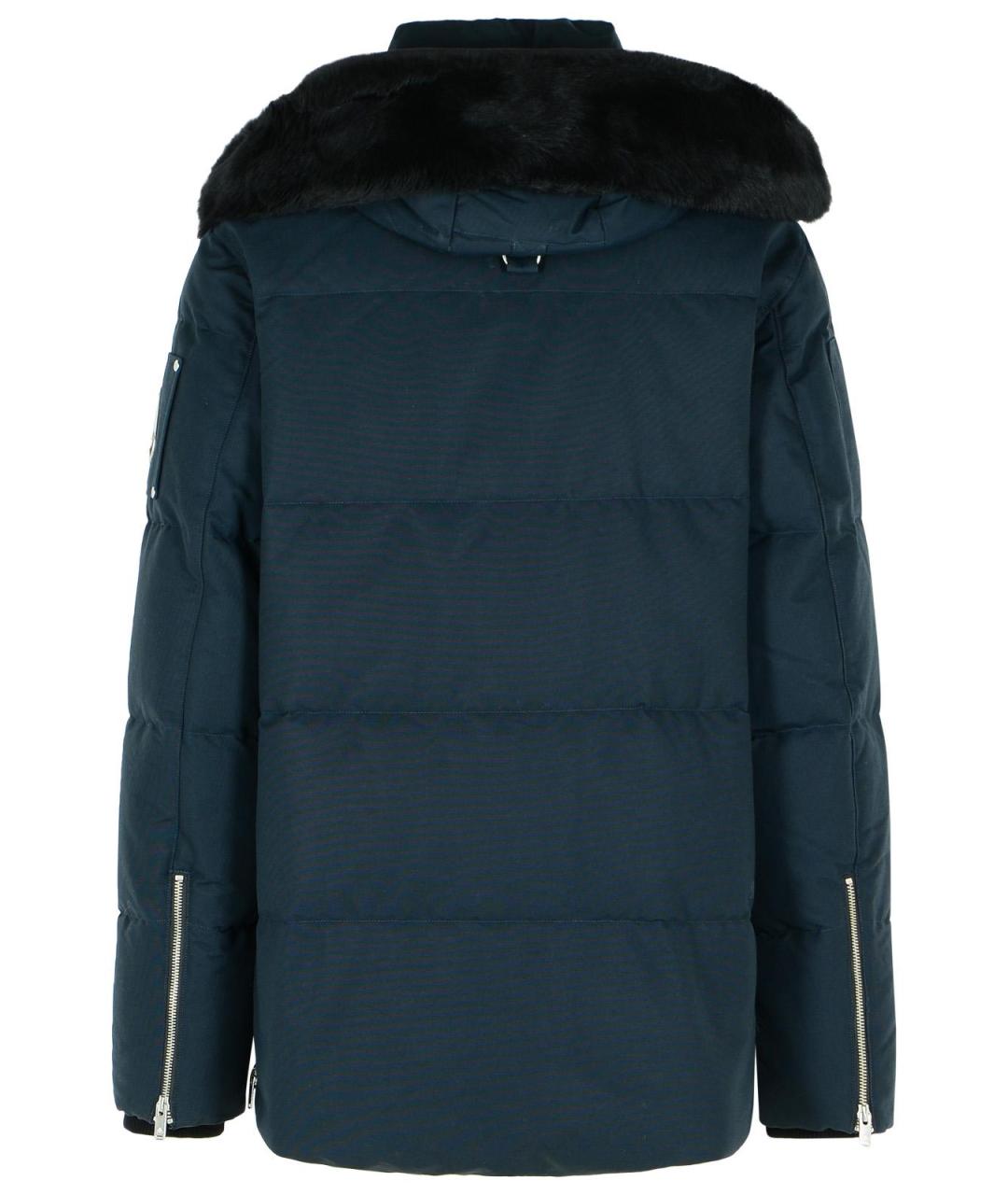 MOOSE KNUCKLES Темно-синий полиэстеровый пуховик, фото 3