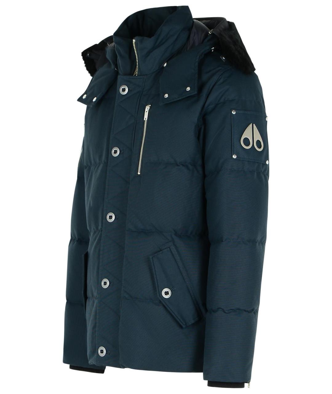 MOOSE KNUCKLES Темно-синий полиэстеровый пуховик, фото 2